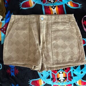 Forever 21 Tan Bermuda Shorts High-Waisted Tailored